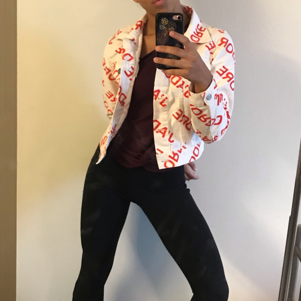 Printed Denim jacket